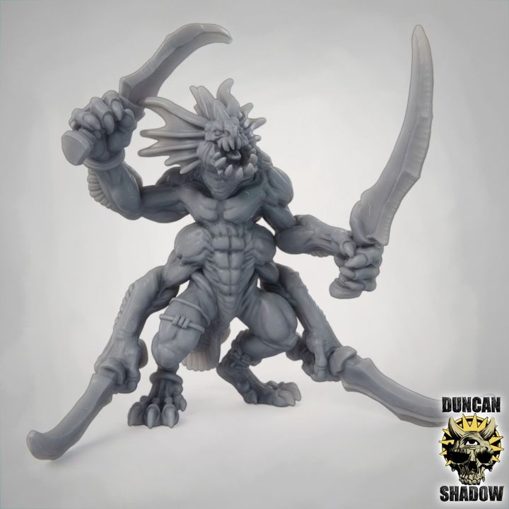 Sahuagin Brawlers - Resin Mini | DnD & Tabletop | 28mm