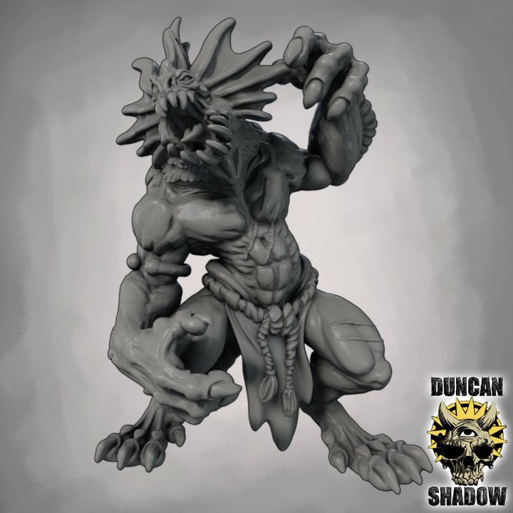 Sahuagin - Resin Miniature for DnD & Tabletop Games | 28mm/32mm