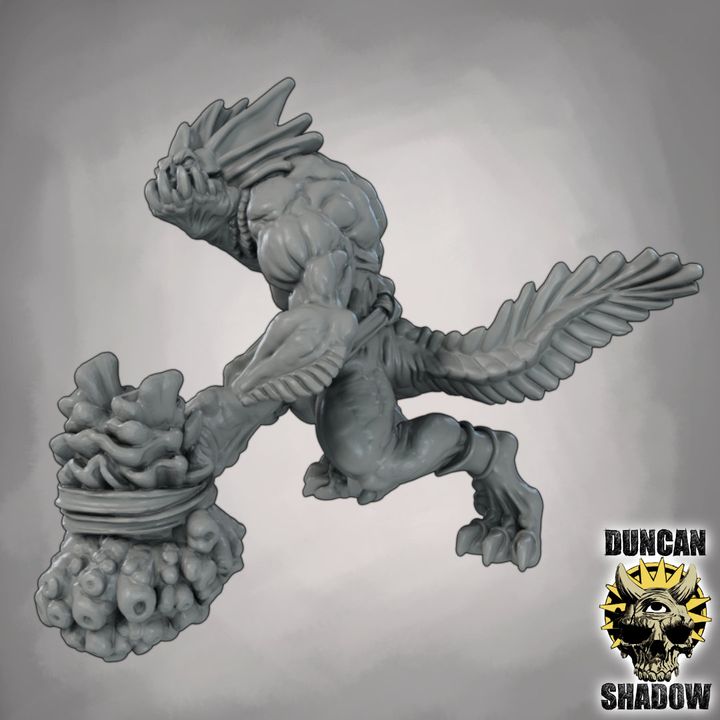 Sahuagin with Hammers - Resin Mini | DnD & Tabletop | 28mm