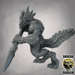 Sahuagin with Spears - Resin Mini | DnD & Tabletop | 28mm