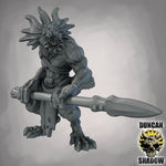 Sahuagin with Spears - Resin Mini | DnD & Tabletop | 28mm