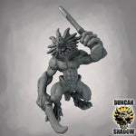 Sahuagin with Swords - Resin Mini | DnD & Tabletop | 28mm