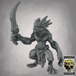Sahuagin with Swords - Resin Mini | DnD & Tabletop | 28mm