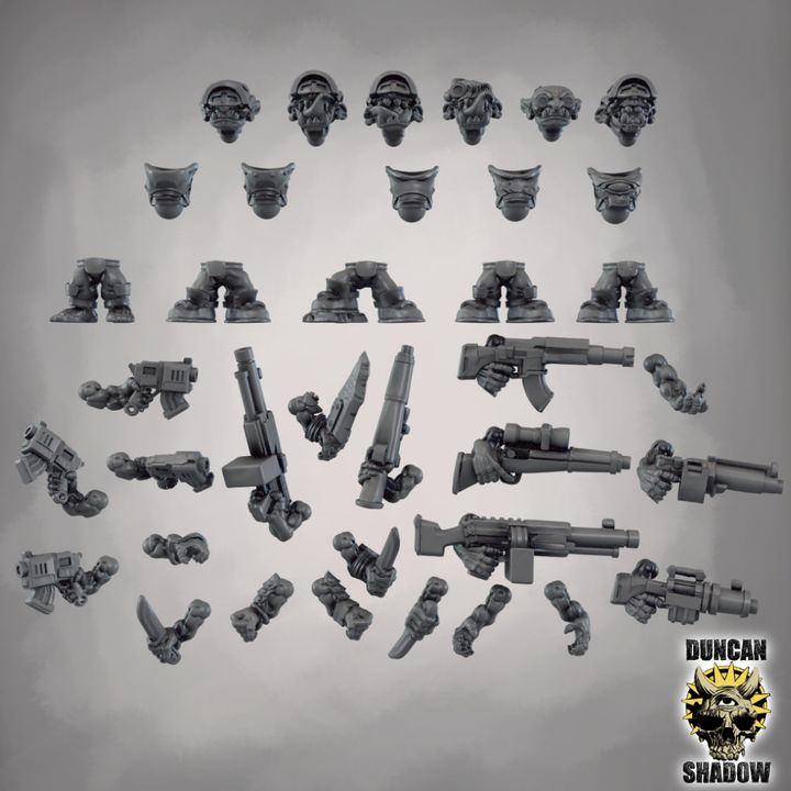 Sci - Fi Goblins Multipart Kit - Multipart Kit | DnD & Tabletop | 28mm