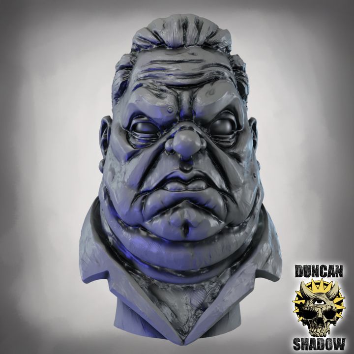 The Fat man, Gangster Bust - Display Bust | 1:4 Scale (~70mm)
