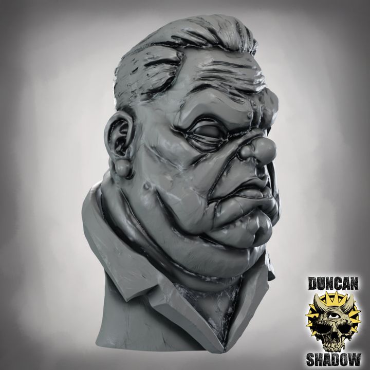 The Fat man, Gangster Bust - Display Bust | 1:4 Scale (~70mm)