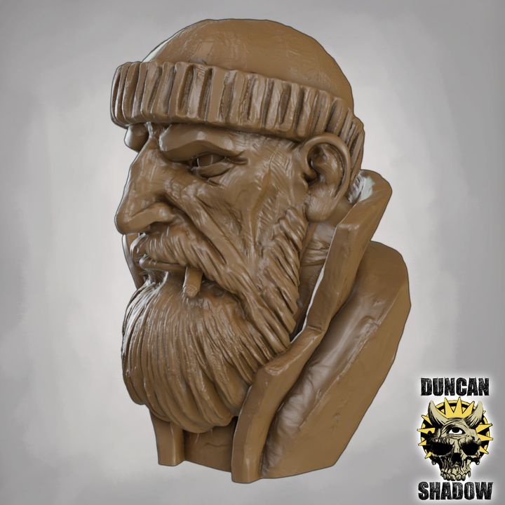The Fisherman Bust - Display Bust | 1:4 Scale (~70mm)