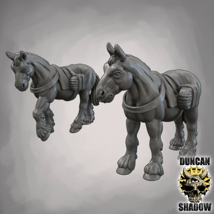 Wagon Large - Resin Miniature for DnD & Tabletop Games | 28mm/32mm