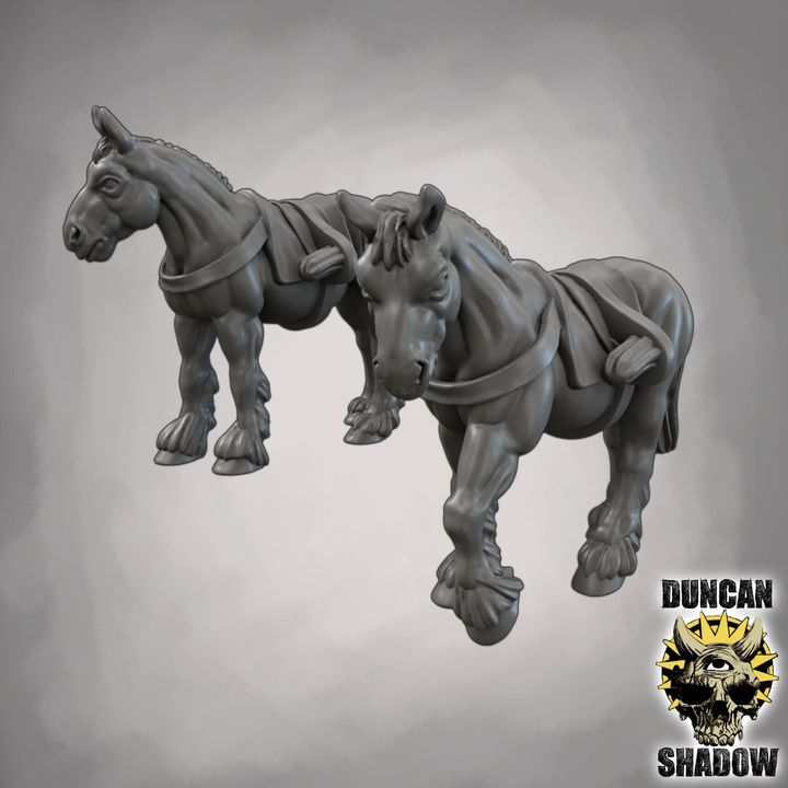 Wagon Small - Resin Miniature for DnD & Tabletop Games | 28mm/32mm