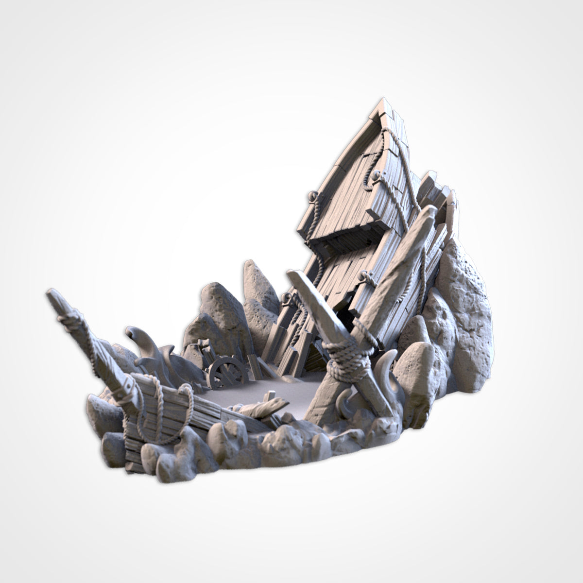 The Game of Destiny - 'Crashed Ship' Dice Tower