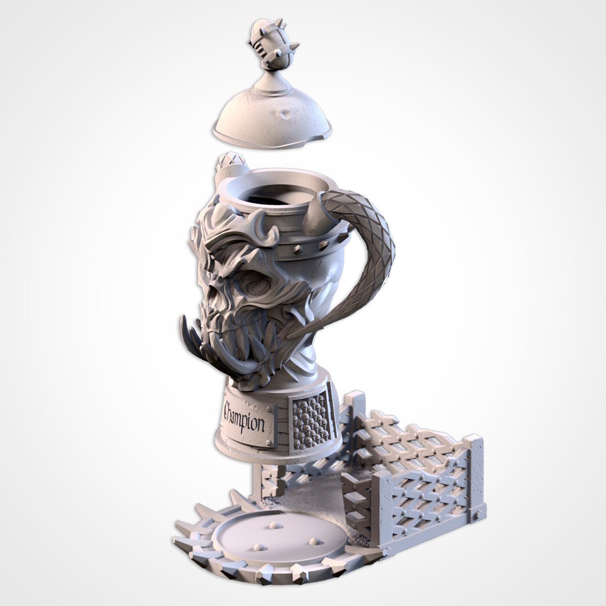 The Game of Destiny - 'Skull Trophy' Dice Tower