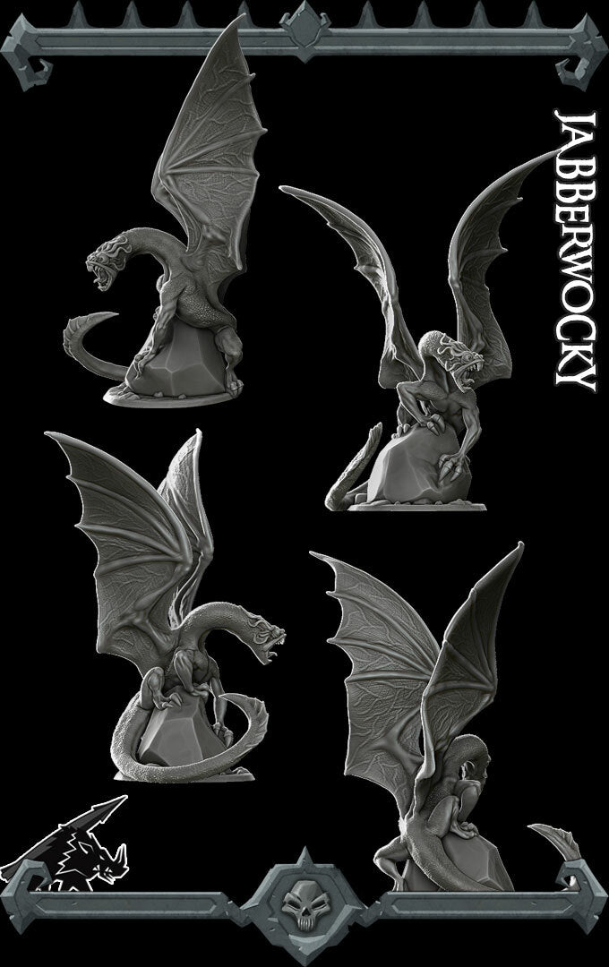 JABBERWOCKY - Miniature Model | All Sizes | Dungeons and Dragons | Pathfinder | War Gaming