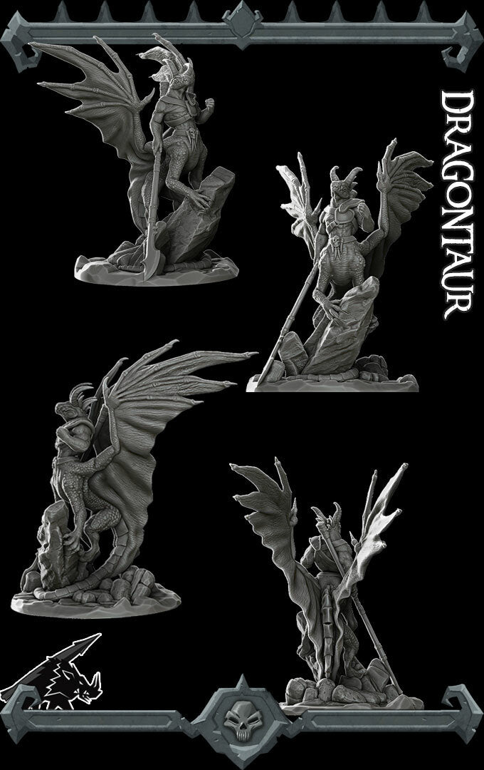 DRAGONTAUR - Miniature | All Sizes | Dungeons and Dragons | Pathfinder | War Gaming