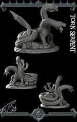 TORN SERPENT - Miniature | All Sizes | Dungeons and Dragons | Pathfinder | War Gaming
