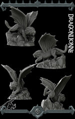 DRAGONLIONNE - Miniature | All Sizes | Dungeons and Dragons | Pathfinder | War Gaming