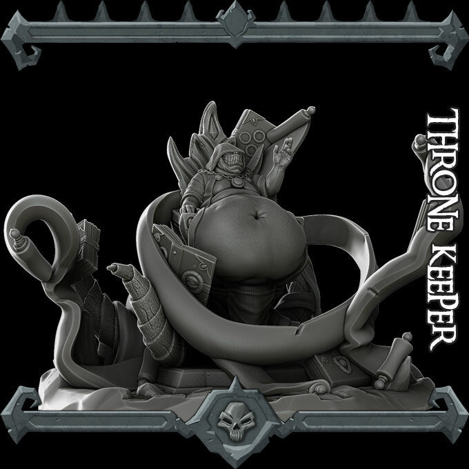 THRONE KEEPER - Miniature | All Sizes | Dungeons and Dragons | Pathfinder | War Gaming
