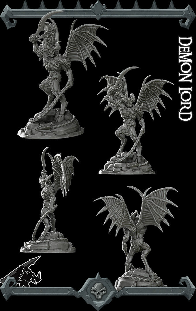 DEMON LORD - Miniature | All Sizes | Dungeons and Dragons | Pathfinder | War Gaming