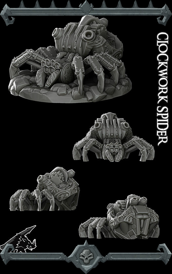 CLOCKWORK SPIDER - Miniature | Dungeons and dragons | Cthulhu | Pathfinder | War Gaming