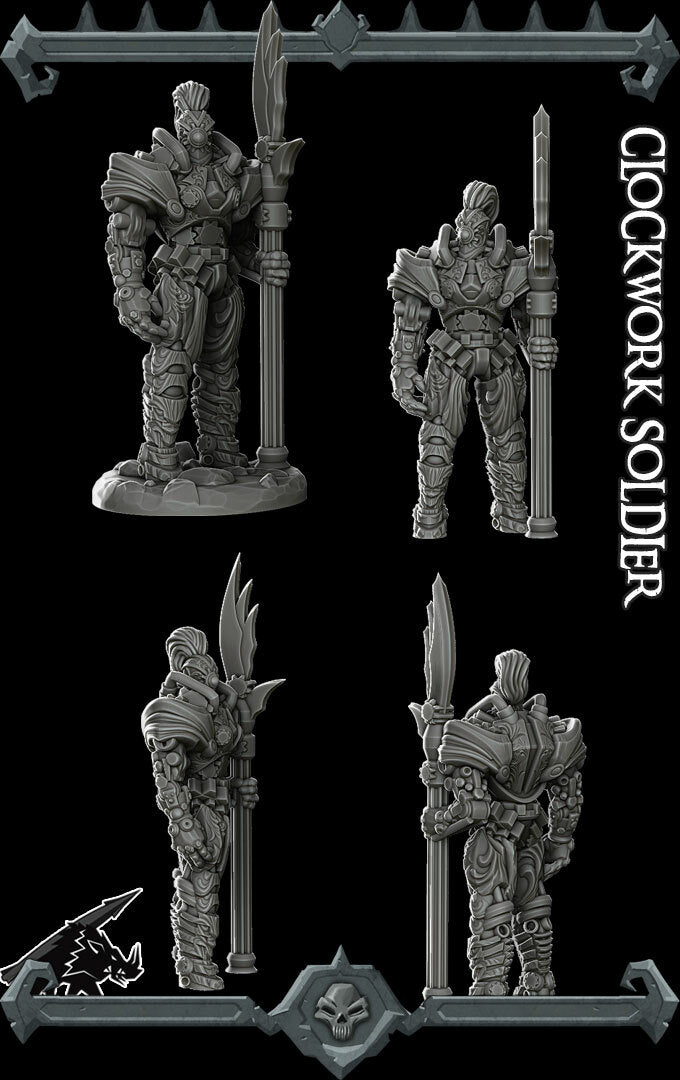CLOCKWORK SOLDIER - Miniature | Dungeons and dragons | Cthulhu | Pathfinder | War Gaming