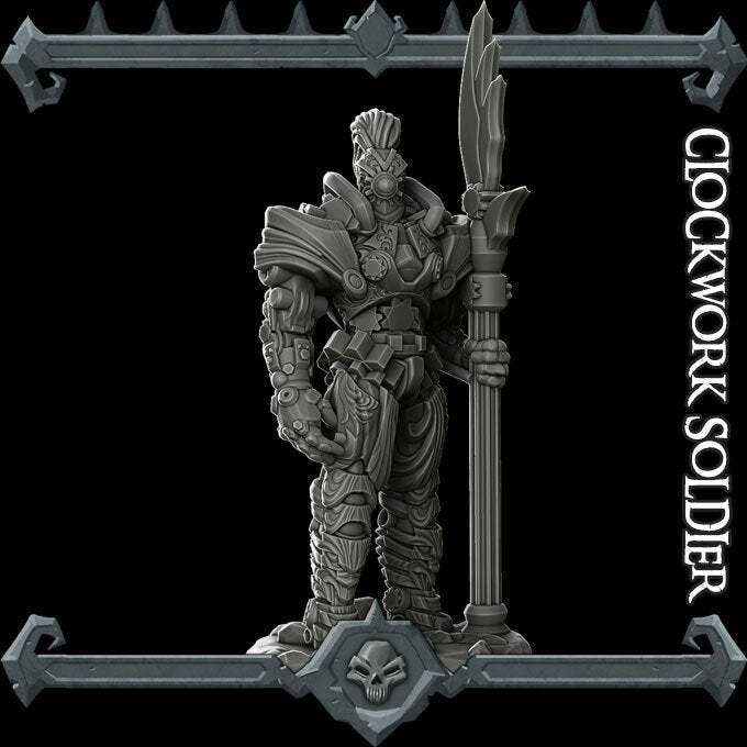 CLOCKWORK SOLDIER - Miniature | Dungeons and dragons | Cthulhu | Pathfinder | War Gaming