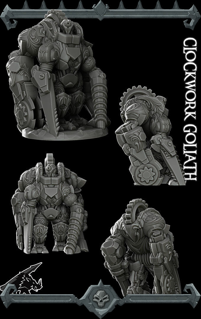 CLOCKWORK GOLIATH - Miniature | Dungeons and dragons | Cthulhu | Pathfinder | War Gaming