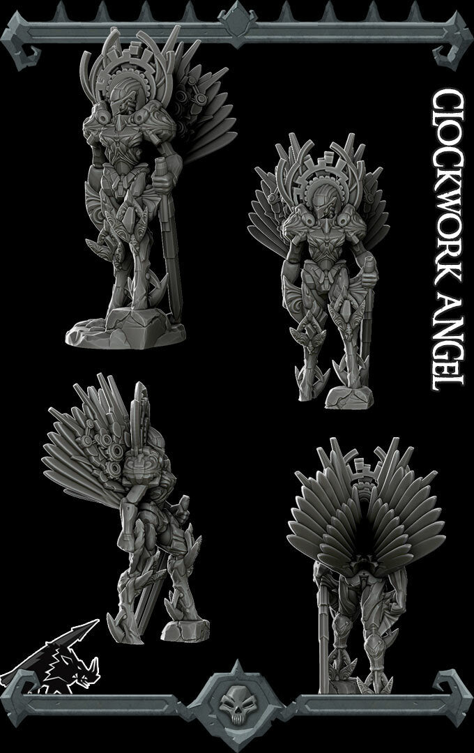 CLOCKWORK ANGEL - Miniature | Dungeons and dragons | Cthulhu | Pathfinder | War Gaming
