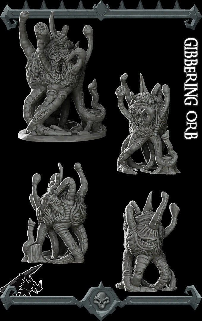 Gibbering Orb - Miniature | Dungeons and dragons | Cthulhu | Pathfinder | War Gaming