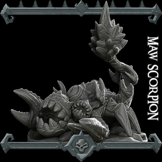 Maw Scorpion - Miniature | Dungeons and dragons | Cthulhu | Pathfinder | War Gaming