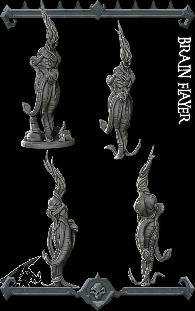 Brain Flayer - Miniature | Dungeons and dragons | Cthulhu | Pathfinder | War Gaming