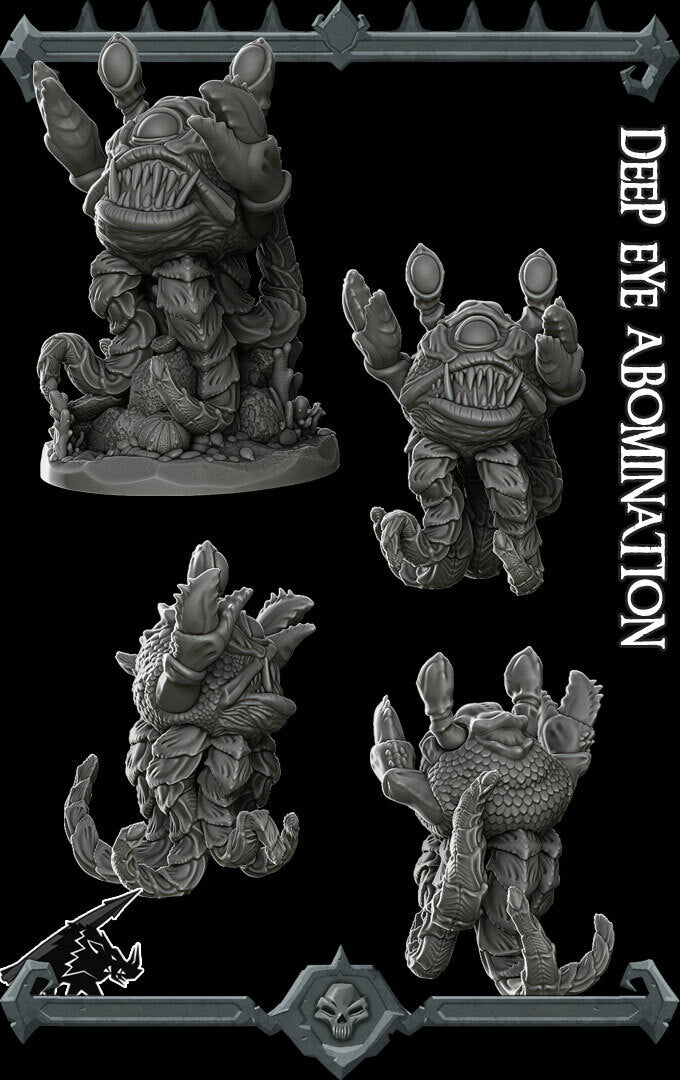 Deep Eye Abomination - Miniature | Dungeons and dragons | Cthulhu | Pathfinder | War Gaming