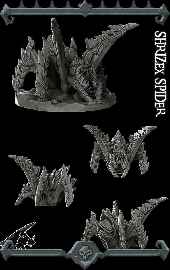 SHRIZEX SPIDER- Miniature | All Sizes | Dungeons and Dragons | Pathfinder | War Gaming