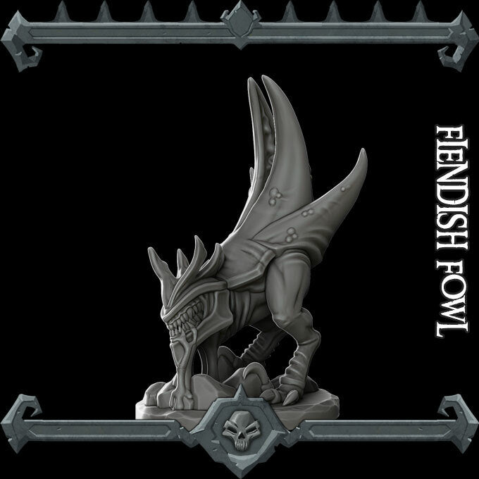 FIENDISH FOWL - Miniature | Dungeons and dragons | Cthulhu | Pathfinder | War Gaming