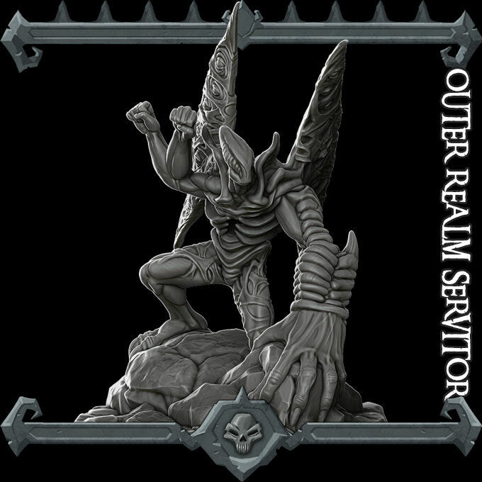 OUTER REALM SERVITOR - Miniature | Dungeons and dragons | Cthulhu | Pathfinder | War Gaming