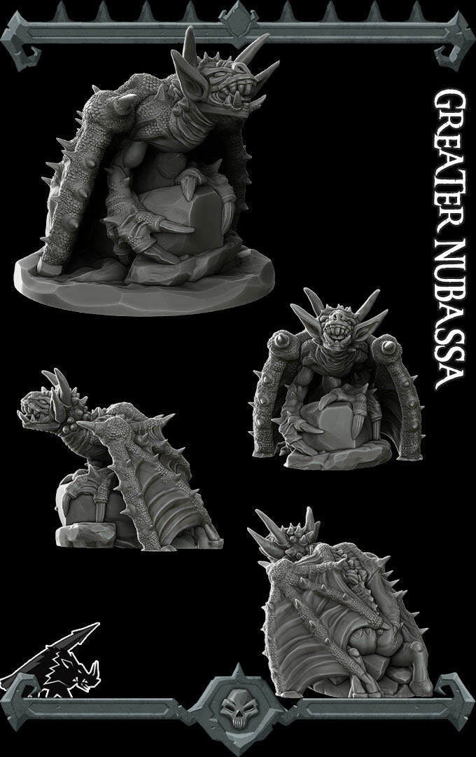 GREATER NUBASSA- Miniature | All Sizes | Dungeons and Dragons | Pathfinder | War Gaming