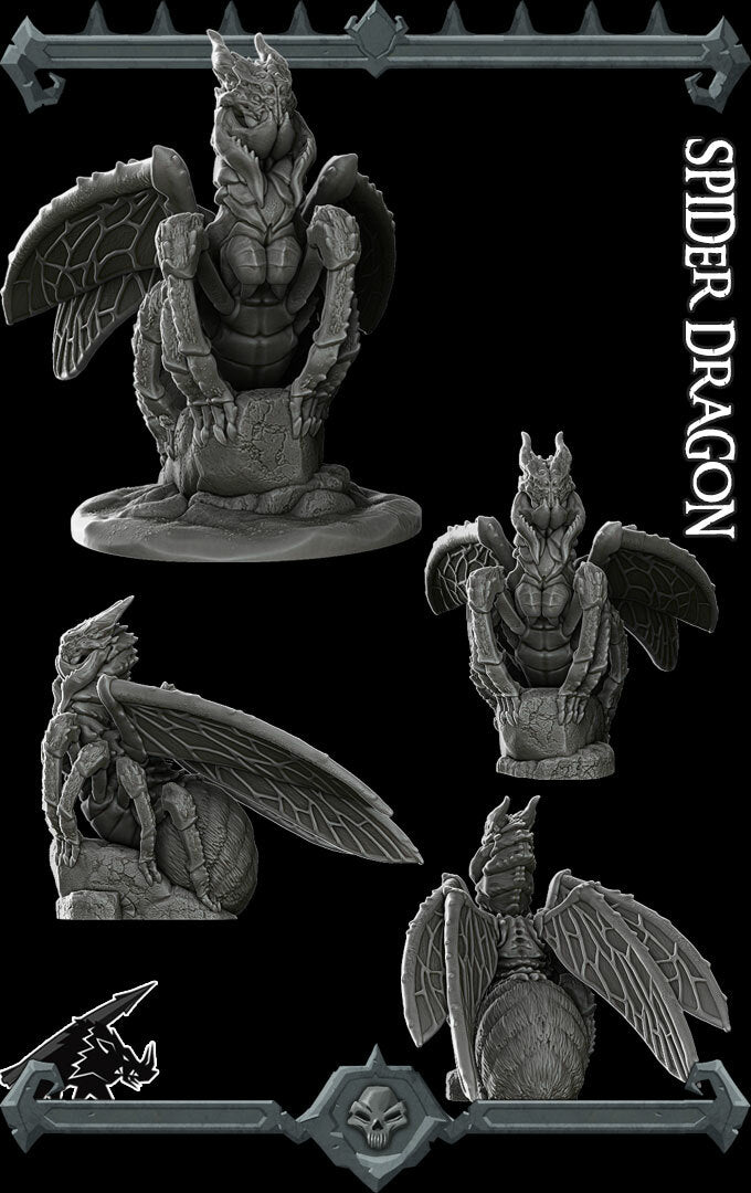 SPIDER DRAGON - Miniature | All Sizes | Dungeons and Dragons | Pathfinder | War Gaming