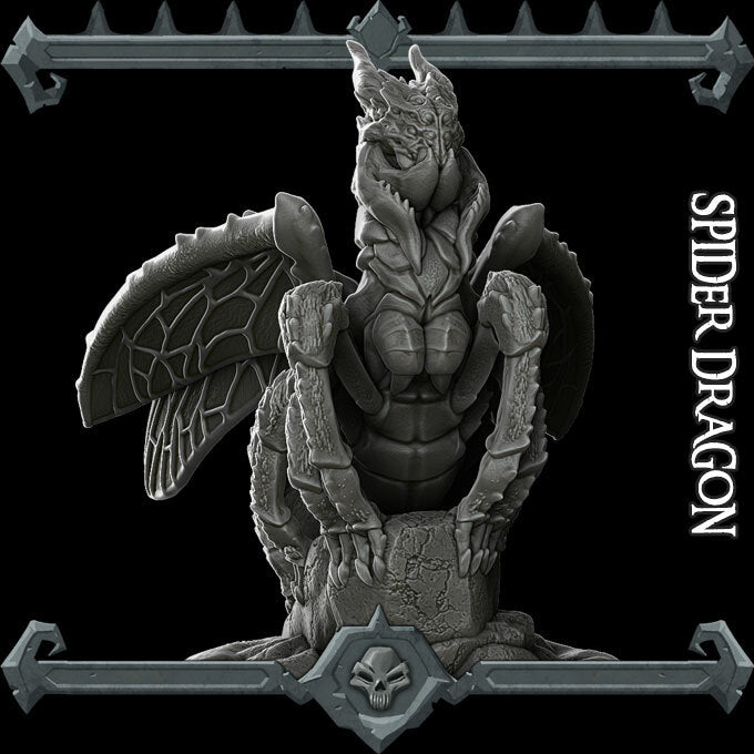 SPIDER DRAGON - Miniature | All Sizes | Dungeons and Dragons | Pathfinder | War Gaming