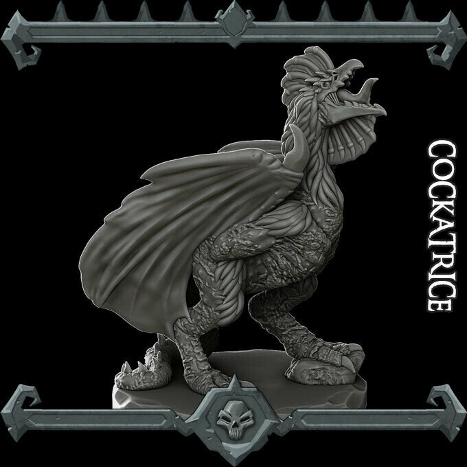 COCKATRICE - Miniature Model | All Sizes | Dungeons and Dragons | Pathfinder | War Gaming