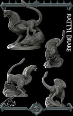 RATTYL DRAKE - Miniature | Dungeons and dragons | Cthulhu | Pathfinder | War Gaming
