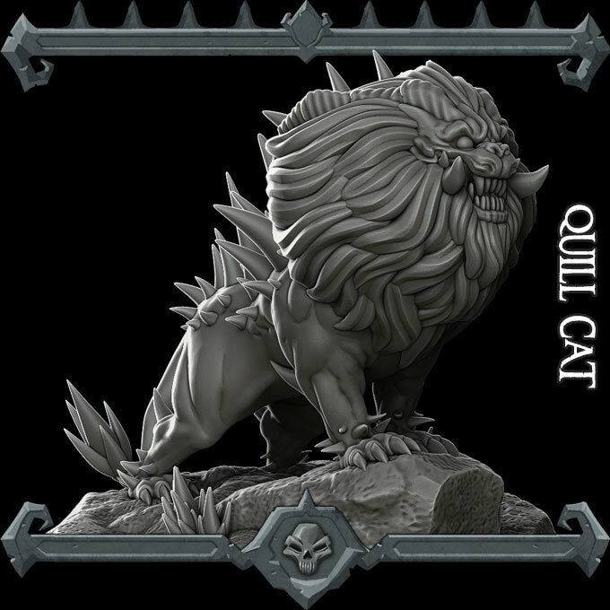 QUILL CAT - Miniature | Dungeons and dragons | Cthulhu | Pathfinder | War Gaming