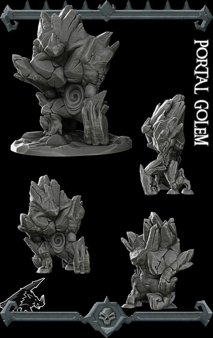 PORTAL GOLEM - Miniature | All Sizes | Dungeons and Dragons | Pathfinder | War Gaming