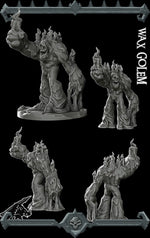 WAX GOLEM- Miniature | All Sizes | Dungeons and Dragons | Pathfinder | War Gaming