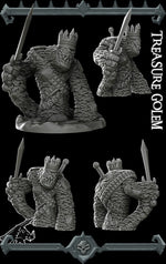 TREASURE GOLEM- Miniature Model | All Sizes | Dungeons and Dragons | Pathfinder | War Gaming