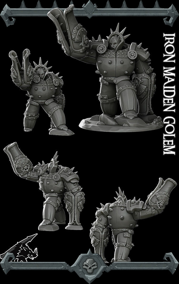 IRON MAIDEN GOLEM- Miniature | All Sizes | Dungeons and Dragons | Pathfinder | War Gaming