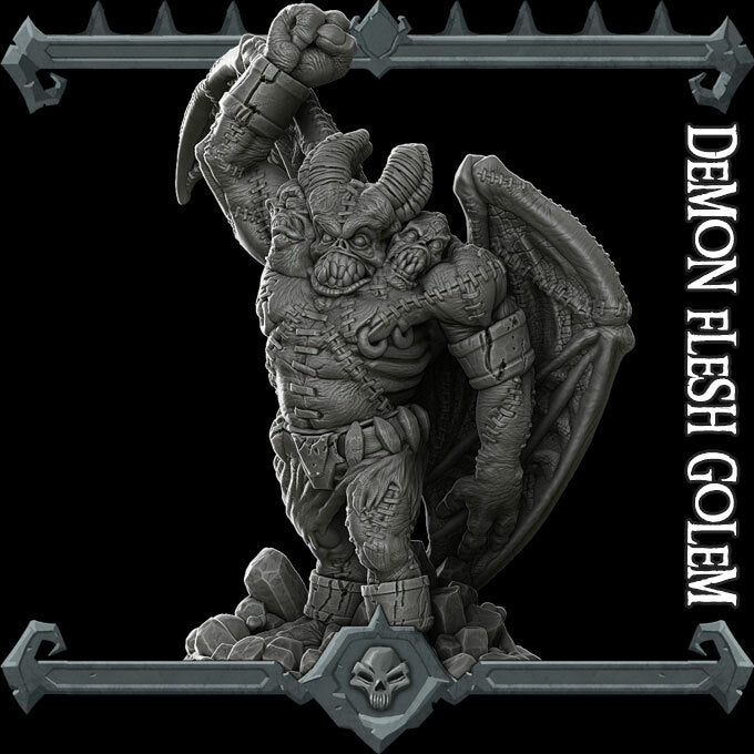 DEMON FLESH GOLEM - Miniature | All Sizes | Dungeons and Dragons | Pathfinder | War Gaming