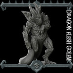 DRAGON FLESH GOLEM - Miniature | All Sizes | Dungeons and Dragons | Pathfinder | War Gaming