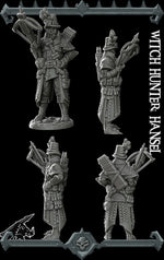 WITCH HUNTER HANSEL - Miniature | All Sizes | Dungeons and Dragons | Pathfinder | War Gaming
