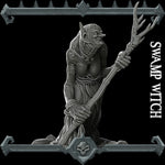 SWAMP WITCH - Miniature | All Sizes | Dungeons and Dragons | Pathfinder | War Gaming