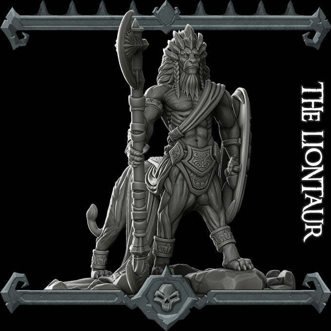 LIONTAUR - Miniature | All Sizes | Dungeons and Dragons | Pathfinder | War Gaming