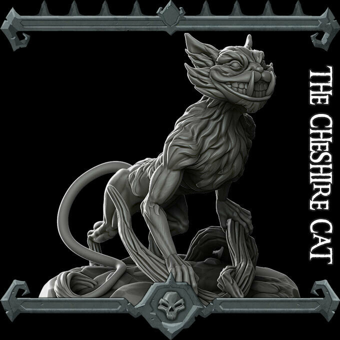 CHESHIRE CAT - Miniature Model | All Sizes | Dungeons and Dragons | Pathfinder | War Gaming