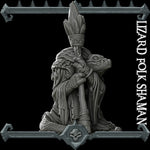 LIZARDFOLK SHAMAN - Miniature | Dungeons and dragons | Cthulhu | Pathfinder | War Gaming